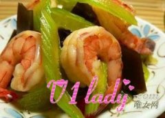 凉拌芹菜海带虾仁怎么做才好吃？