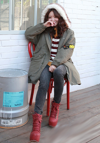 2014流行的冬装棉衣外套图片展示